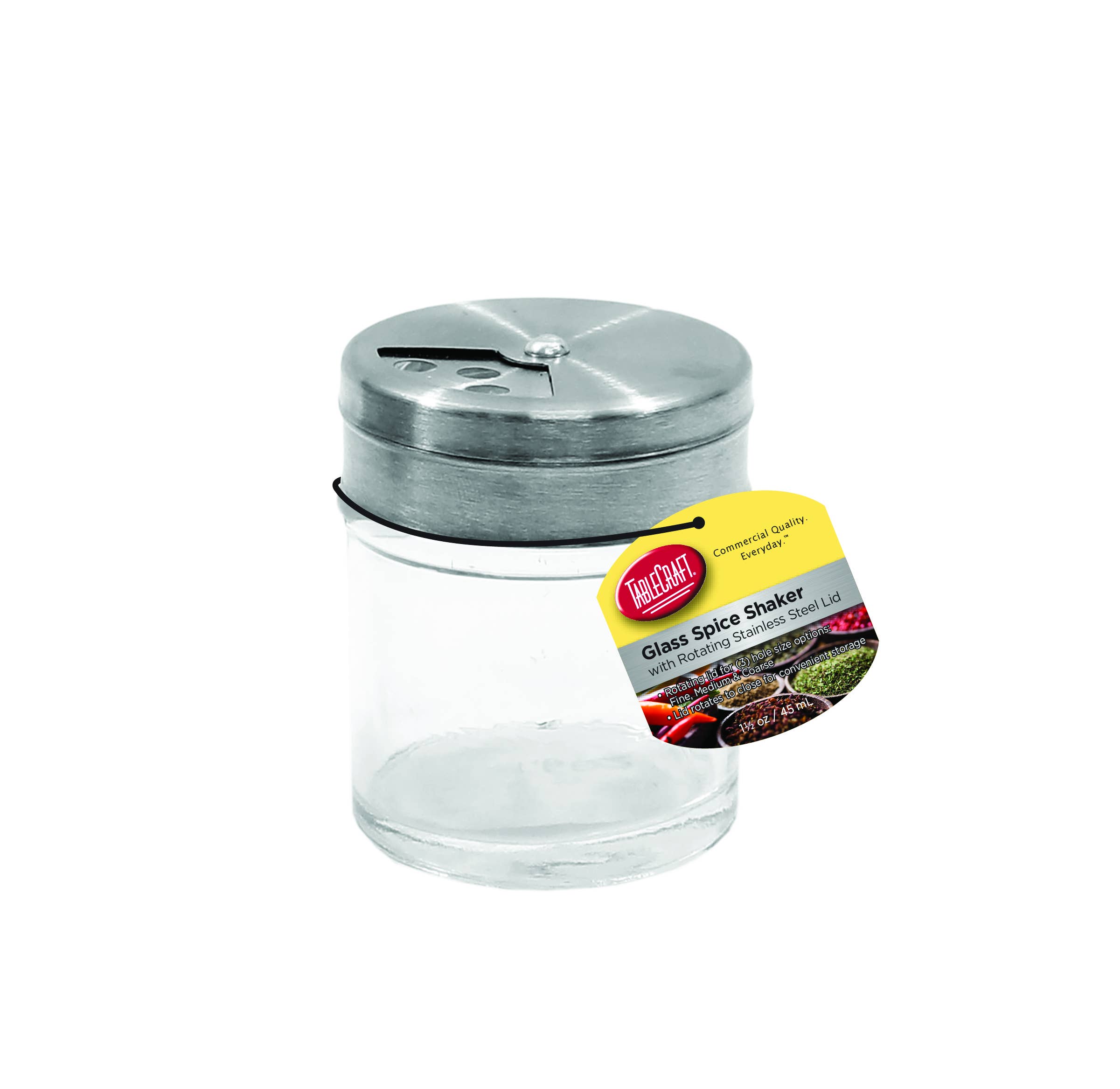 TableCraft Products Company - Wholesale Jar - 1.5 oz Shaker with Rotating Stainless Steel Top5