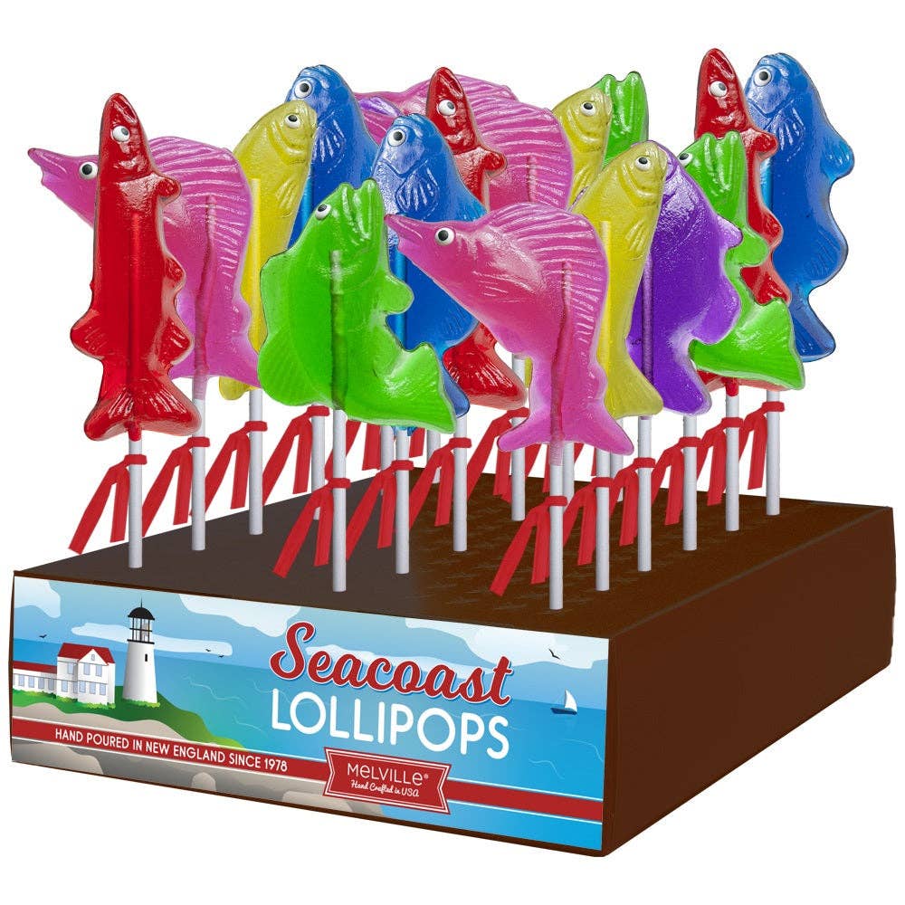 Melville Candy Company - Wholesale Lollipop - Fish Lollipops - Assorted0