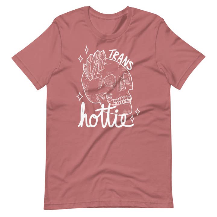 Luck and Lavender Studio – T-shirt estampada - Unissexo por atacado – Camiseta Trans Hottie2