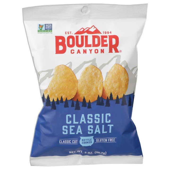 Everyday Supply Co - Wholesale Chips - Boulder Canyon Sea Salt Kettle Chips 2oz - Case of 8