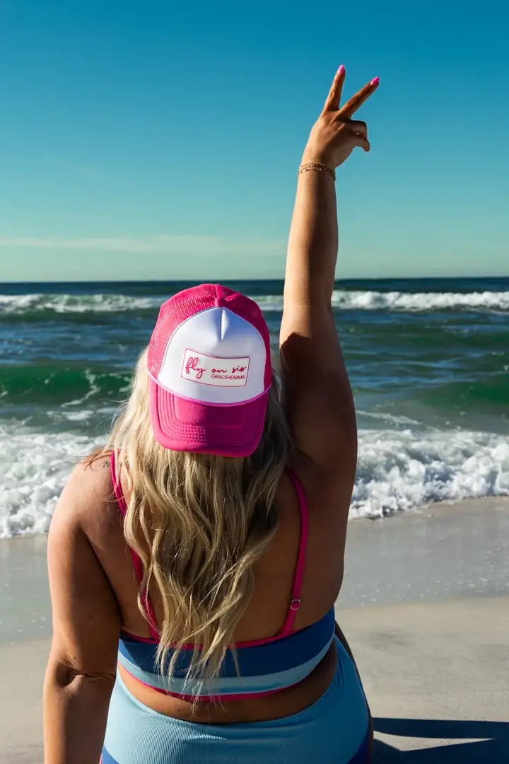 The Lola Blue Color-Block Swim Set for wholesale on Faire13