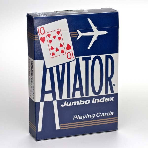 Cardshouse - Wholesale Playing Cards - Aviator Jumbo Poker Cards (Blue)1