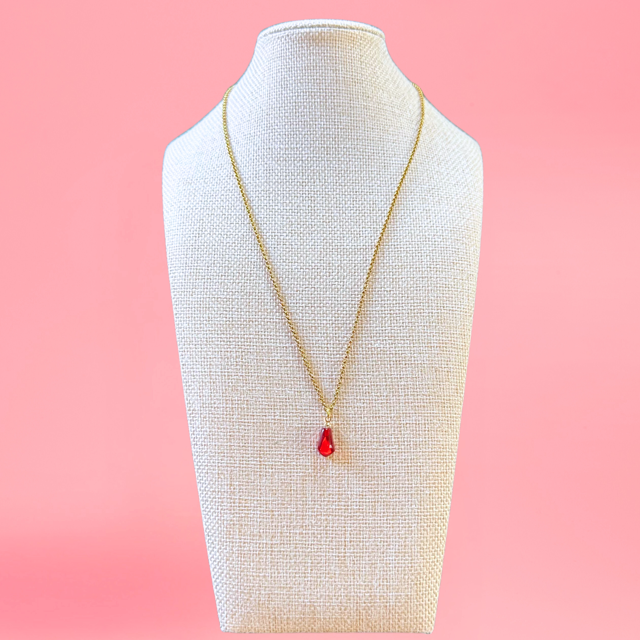 rahaal - Wholesale Pendant/Charm Necklace - Pomegranate Seed Necklace 18k Gold Plated1