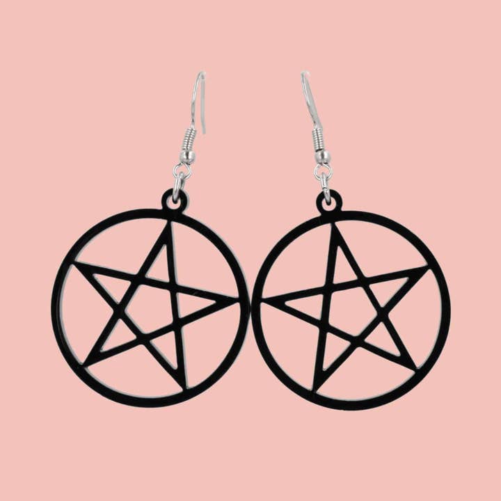 Pentacle örhängen för wholesale av Sour Cherry