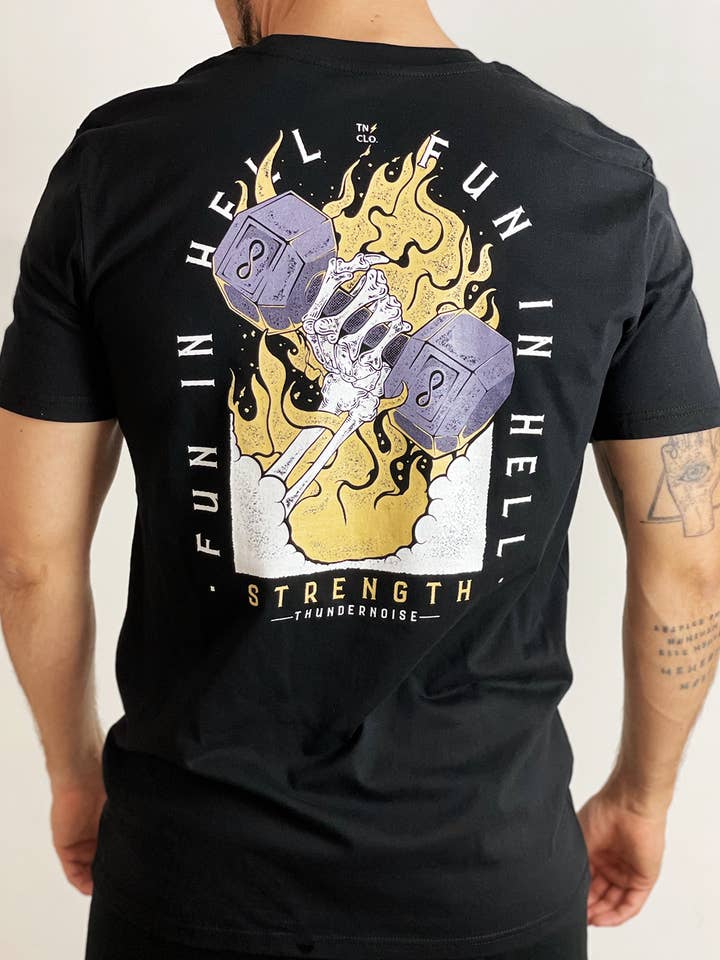 Thundernoise - Wholesale Screen printed t-shirt – Men′s - Fun in Hell0
