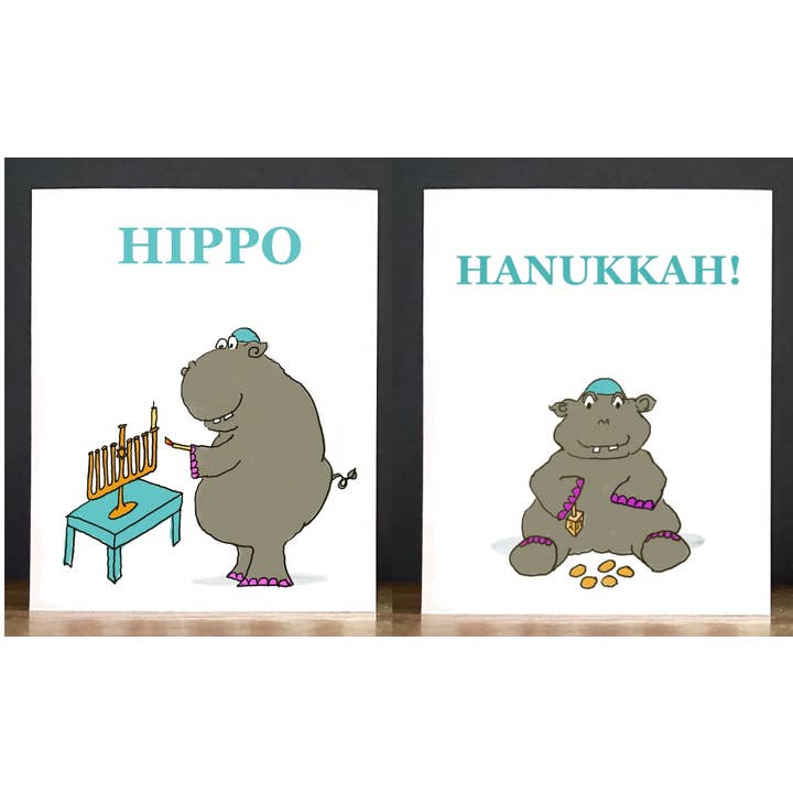 Hanukkah: Hippo Hanukkah for wholesale by Cards by Charlot