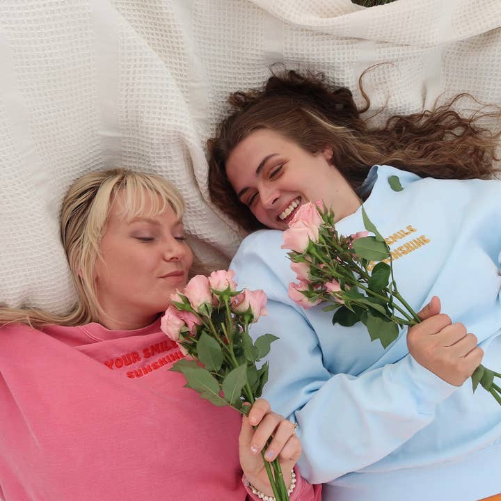 Your Smile is Sunshine Comfort Colors Crewneck for wholesale by MoSmiles LLC