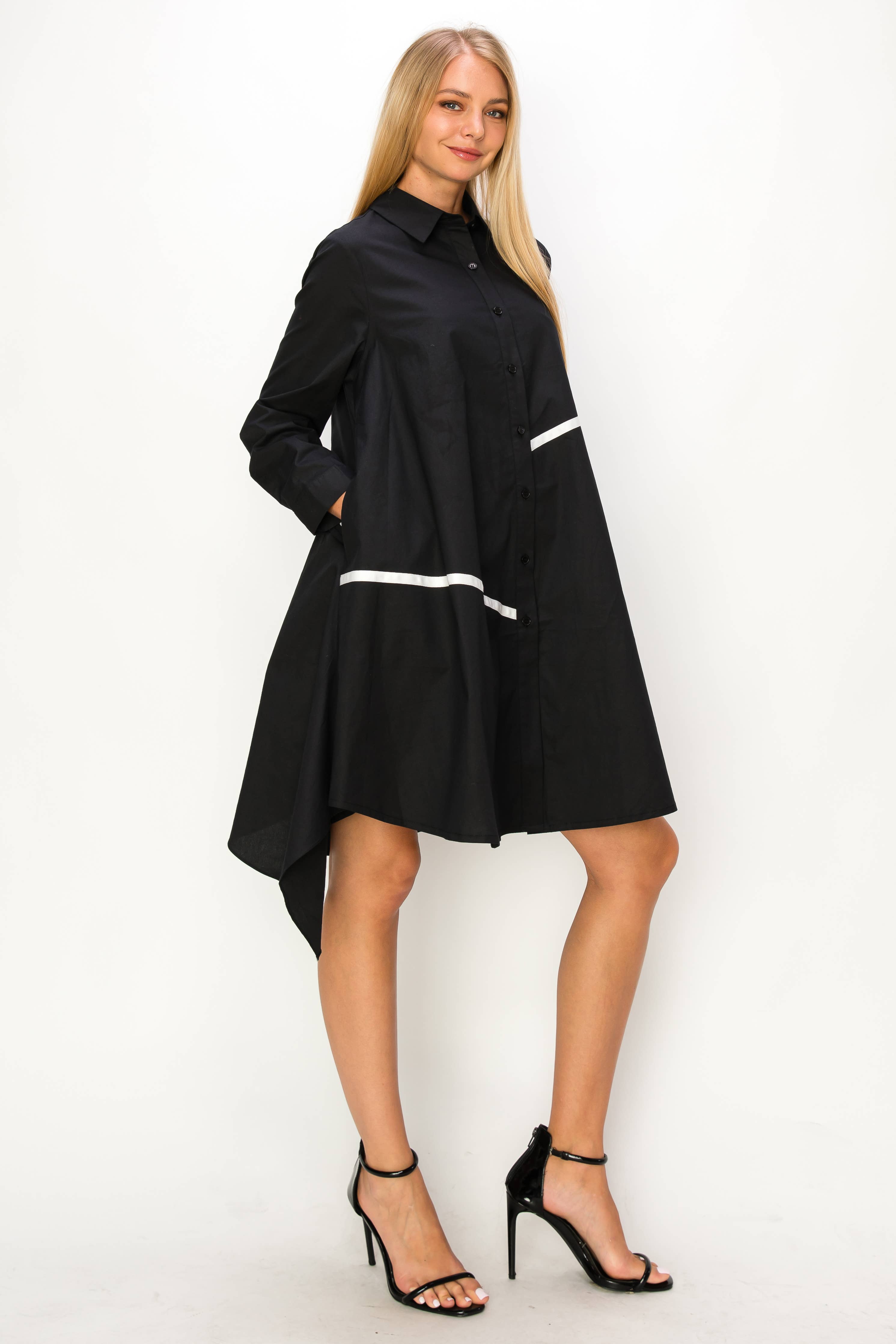 Joh Apparel - Vente Robe – femme - Robe tunique en popeline de coton Wrenna8
