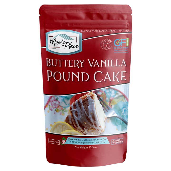 Mom's Place Gluten Free - Wholesale Cake Mix - Gluten-Free Buttery Vanilla Pound Cake Mix2