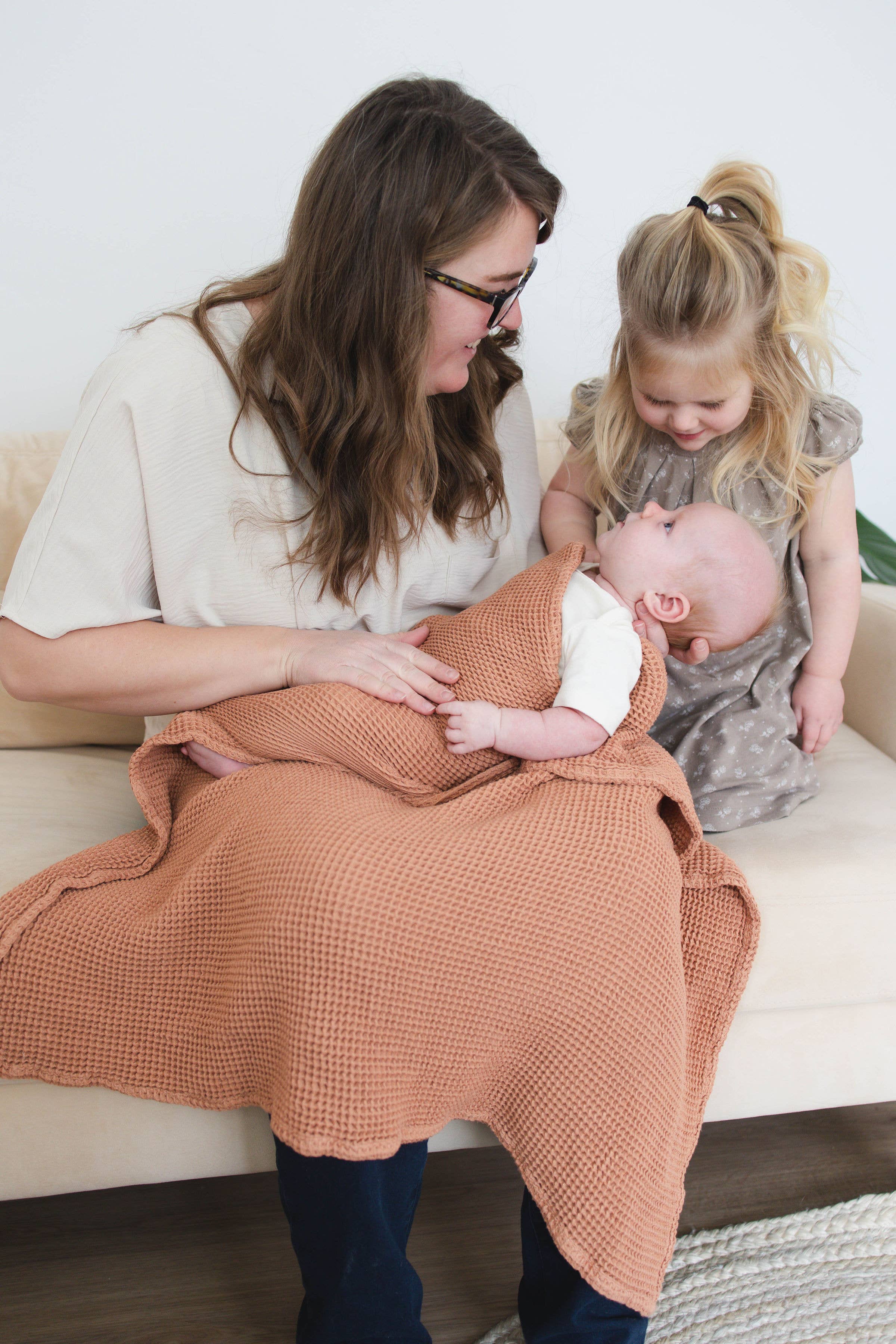 Spirit 'N Sprout - Wholesale Bedding Blanket - Kids & Baby - CASE Waffle Bamboo Baby Blankets, 40"x40", Baby Shower Gifts7