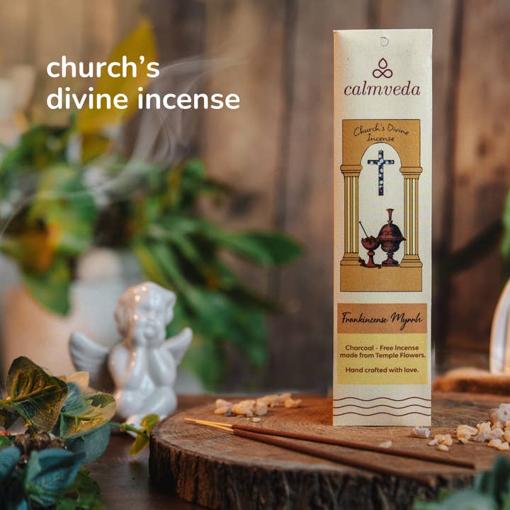 Calmveda Incense & Aromatherapy - Wholesale Incense - Frankincense Charcoal free Incense Sticks set-10 x 12 Stick