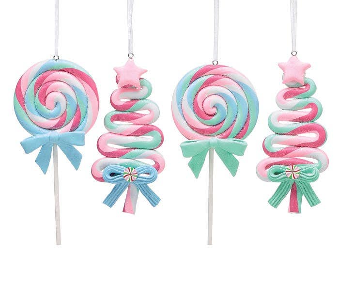 Dunn Deals - Wholesale Ornament - Santa's Sweet Shoppe Collection - 6" Candy Swirl Ornament0