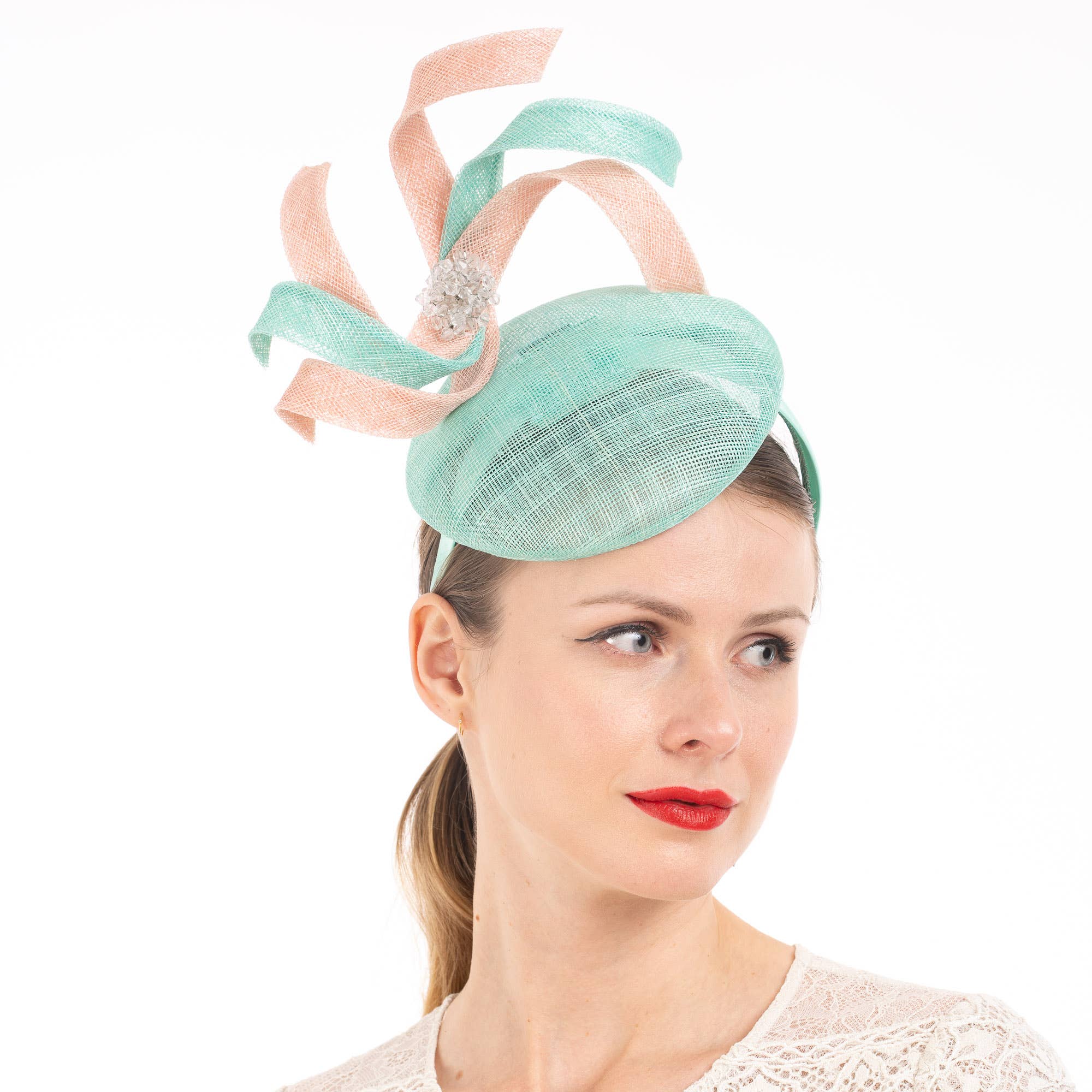 KaKyCo - Wholesale Fascinator Hat - Women's - Two tone S shape sinamay fascinator headband | 5939H6