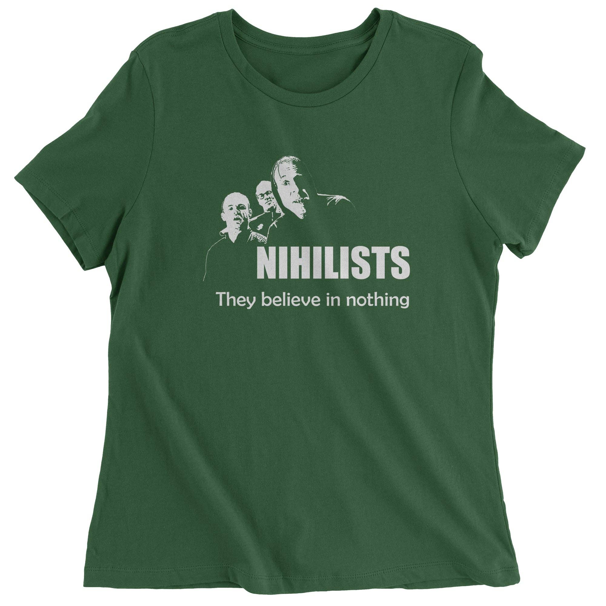 Ferocitees - Wholesale Screen Printed T-Shirt - Women's - Nihilists Lebowski Women's T-Shirt1