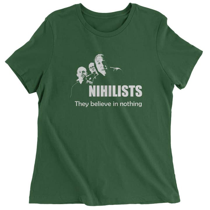 Ferocitees - Wholesale Screen Printed T-Shirt - Women's - Nihilists Lebowski Women's T-Shirt1