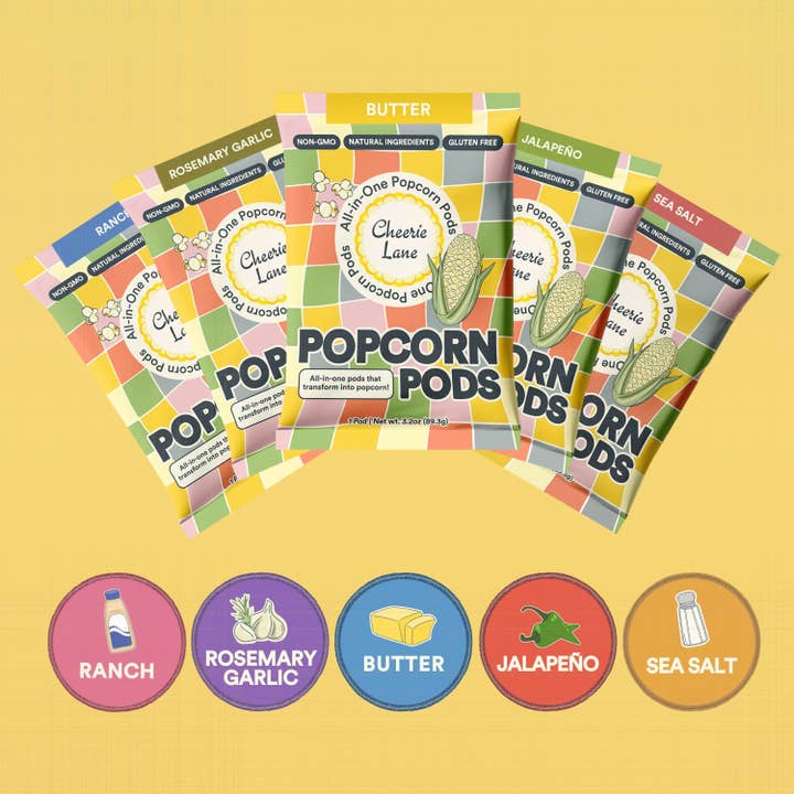 Cheerie Lane - Wholesale Popcorn - Popcorn Pod Flavor Variety Pack2