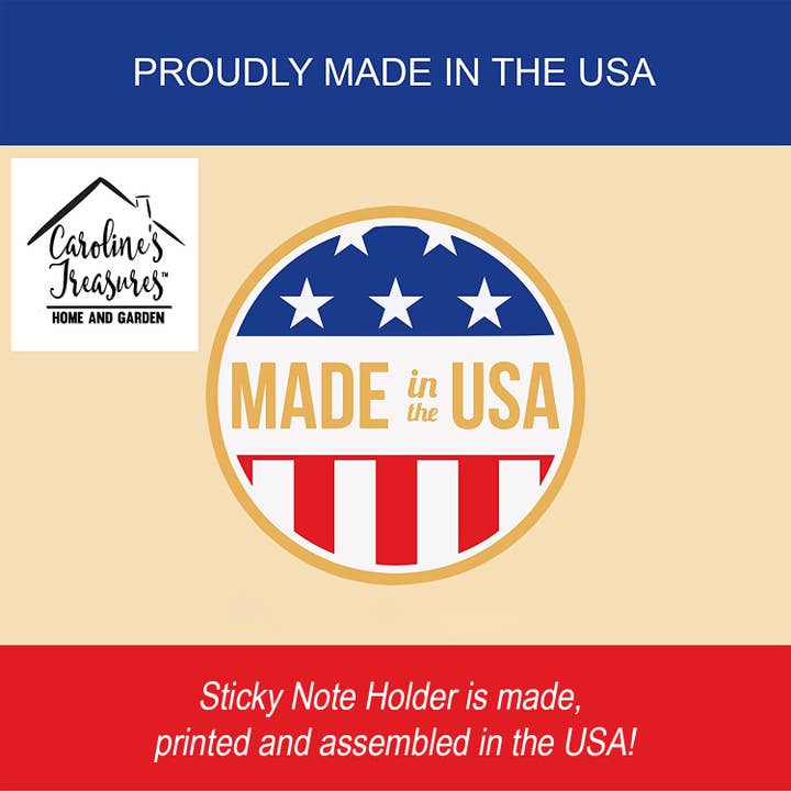 Caroline's Treasures - Wholesale Sticky notes - Black and Tan Russian Toy Coworker Sticky Note Holder DAC943