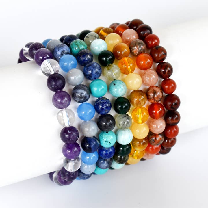Soothing Crystals - Wholesale Beaded bracelet - Healing Bracelets | SACRAL Chakra | Gemstone Bracelets 5