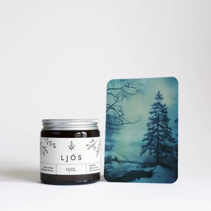 LJÓS Candles - Wholesale Jar/Filled Candle - HJOL Norwegian Winter Edition Soy Wax Candle