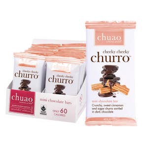 L&F Universal Goods - Wholesale Chocolate bar - Chuao Mini Dark Chocolate Cheeky Churro Bar 24/0.39OZ