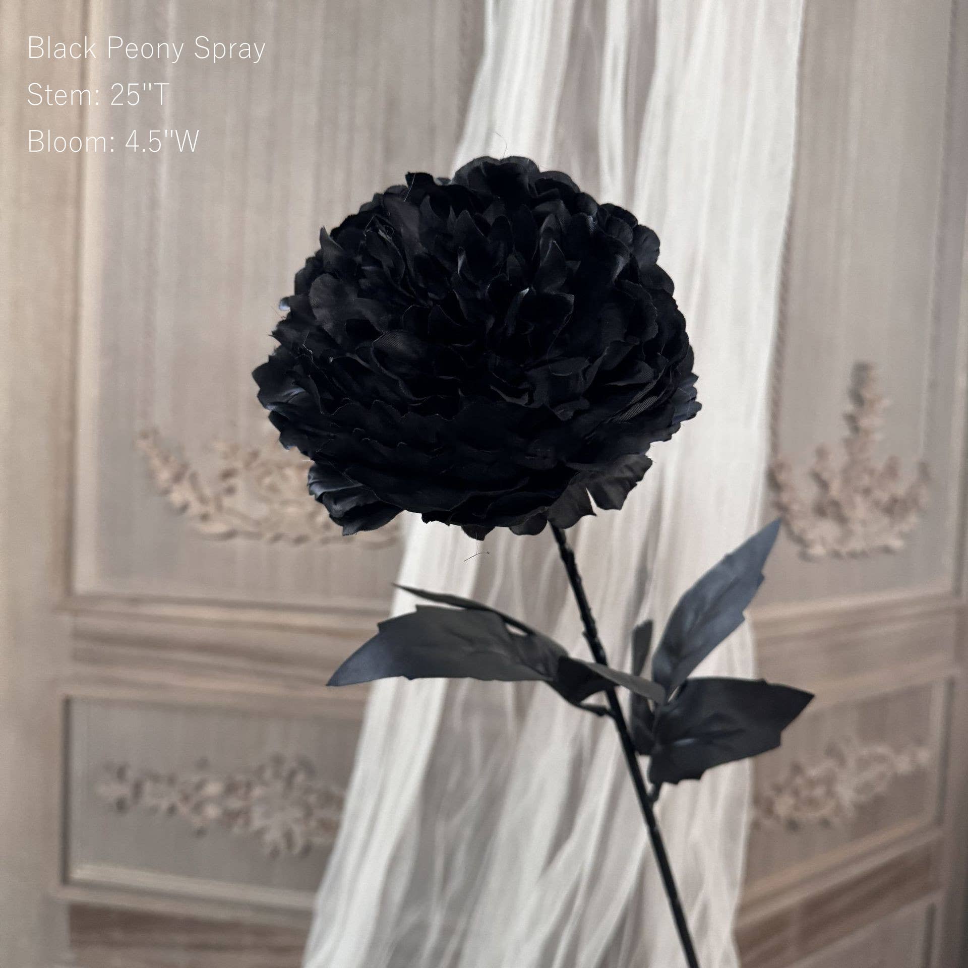 Sweet Home Deco - Wholesale Artificial Flowers - Gothic Faux Silk Flowers in Black/Red, Floral Design Flowers6