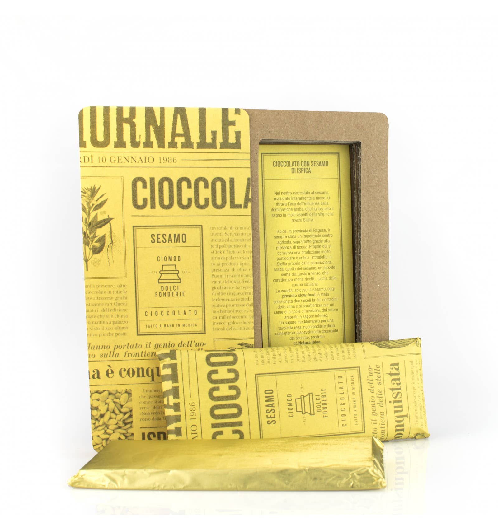 Emporio Sicilia - Wholesale Chocolate Bar - IGP Sesame Modica Chocolate - Ciomod3