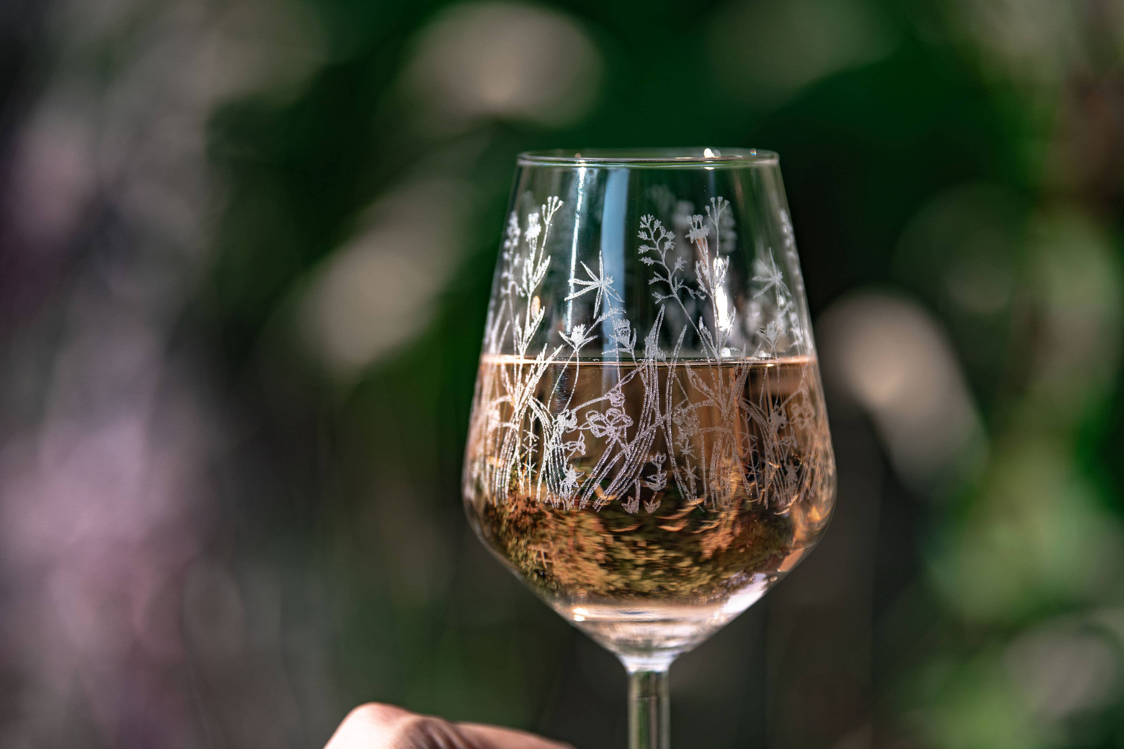 Emma Britton Decorative Glass Designer – wholesale Wine glass – Meadow Decorative Wine Glass (13oz)1