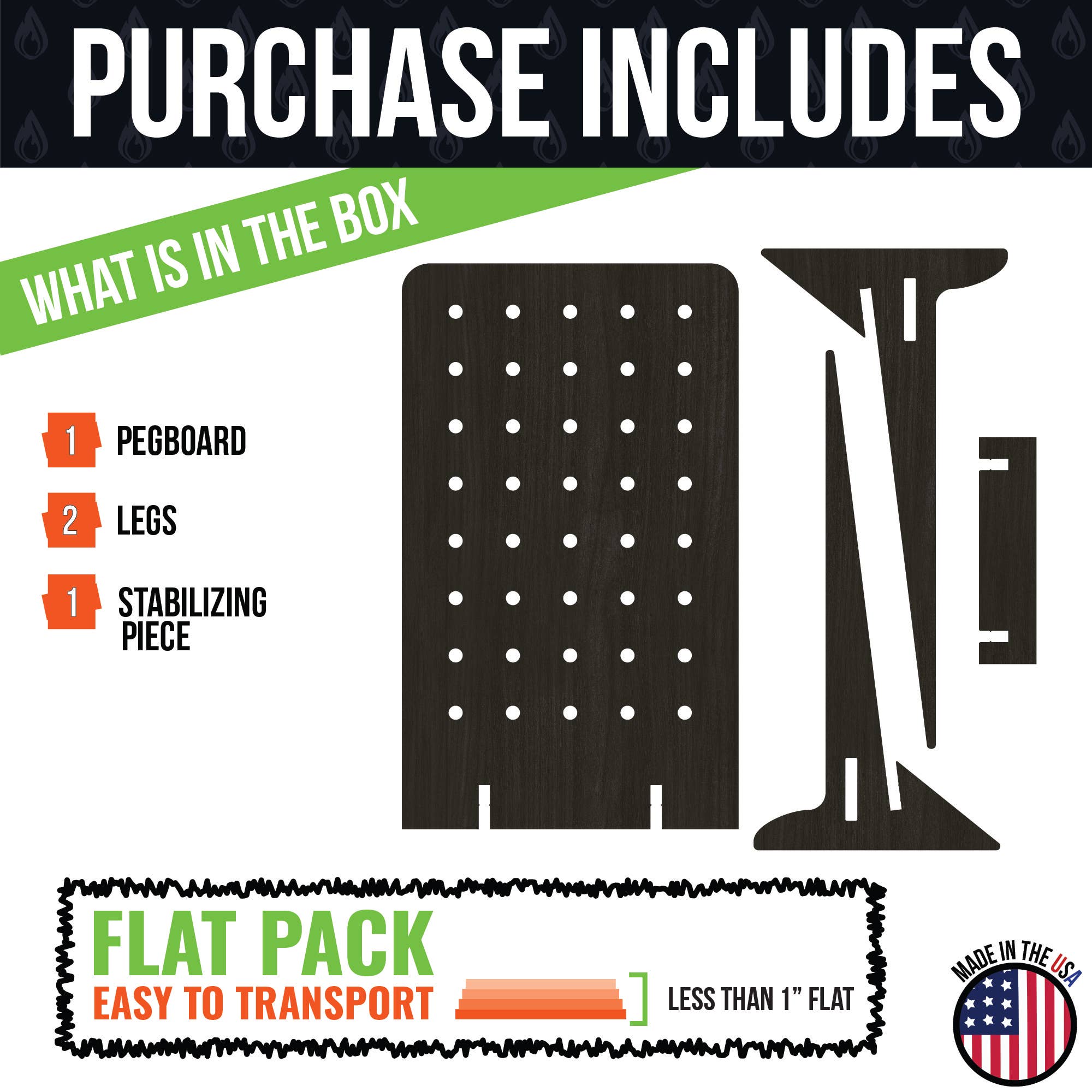 Torched Displays – wholesale Retailer display stand/case – Pegboard Display - Various Sizes and Colors8