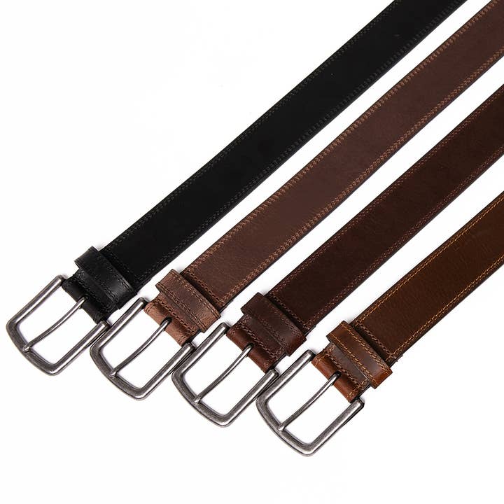 Genuine Leather Belt for Men - Big & Tall Sizes for wholesale by Fabio Valenti