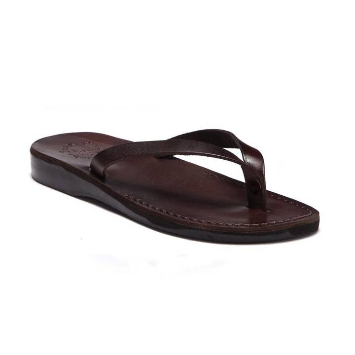 Jaffa - Läder Flip Flop Sandal | Brun för wholesale av Jerusalem Sandals