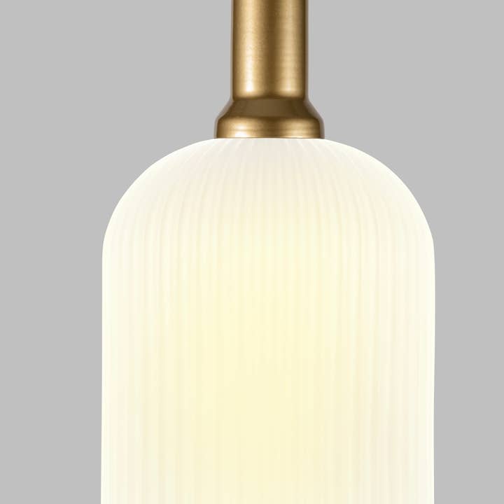 Eclipse Lighting - Wholesale Chandelier/Hanging Light - XL Amber Ribbed Glass Multi Pendant Light for Stairs, Mid-Century Modern Custom made Chandelier Light for Architects and Interior Designers10