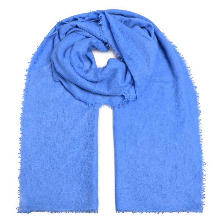 Feli-cs Cashmere Scarf in Azure for wholesale by cute stuff GmbH