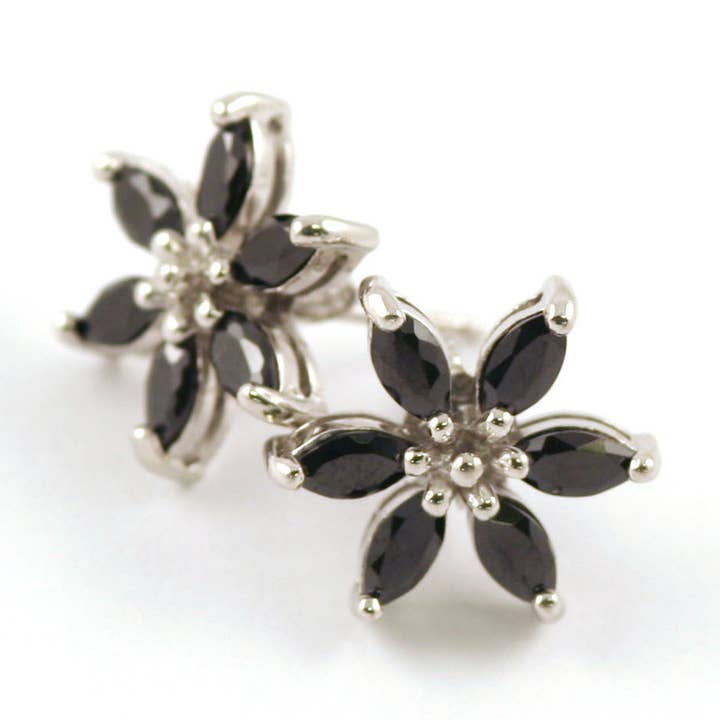 Silver earrings with cubic zirconia for wholesale by TreJ of Sweden