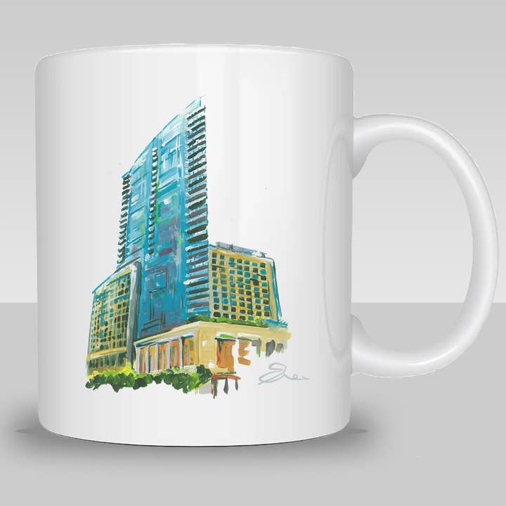 Fort Worth – Omni Fort Worth Hotel Coffee Mug for wholesale by Eric Hanson Artwork