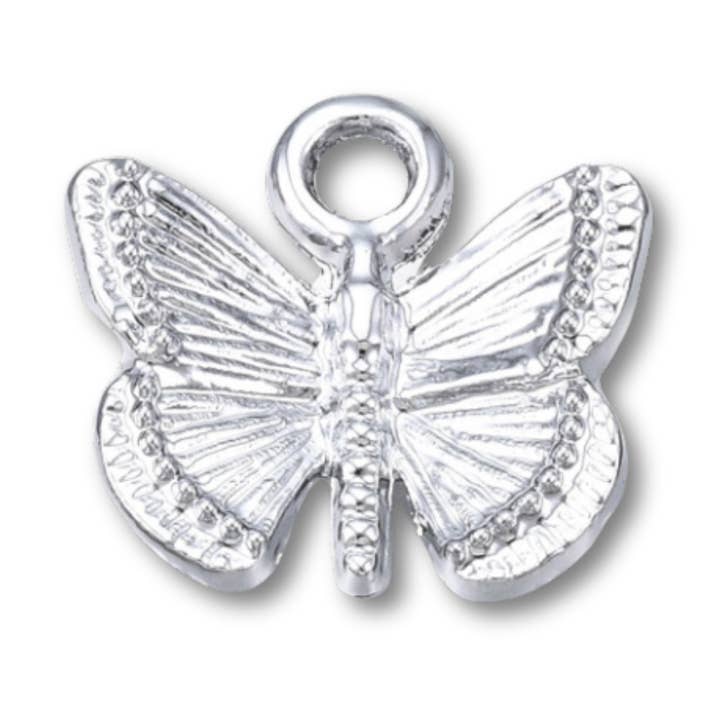 Butterfly Silver Charm for wholesale by Love, Paige Designs