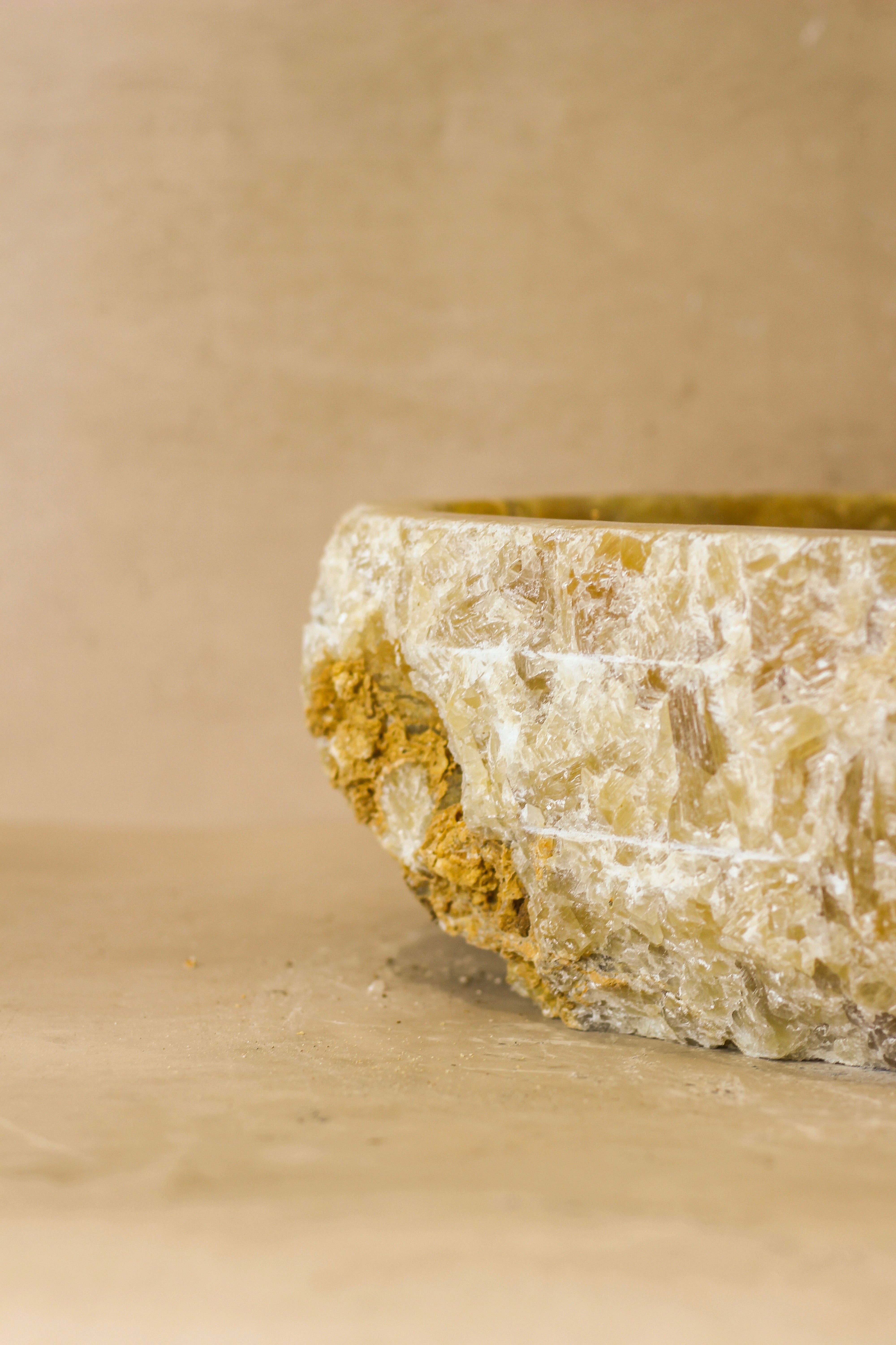 Botanical Boys - Vente Ensemble d'accessoires pour salle de bain - Vasque en onyx bord brut - n° 27