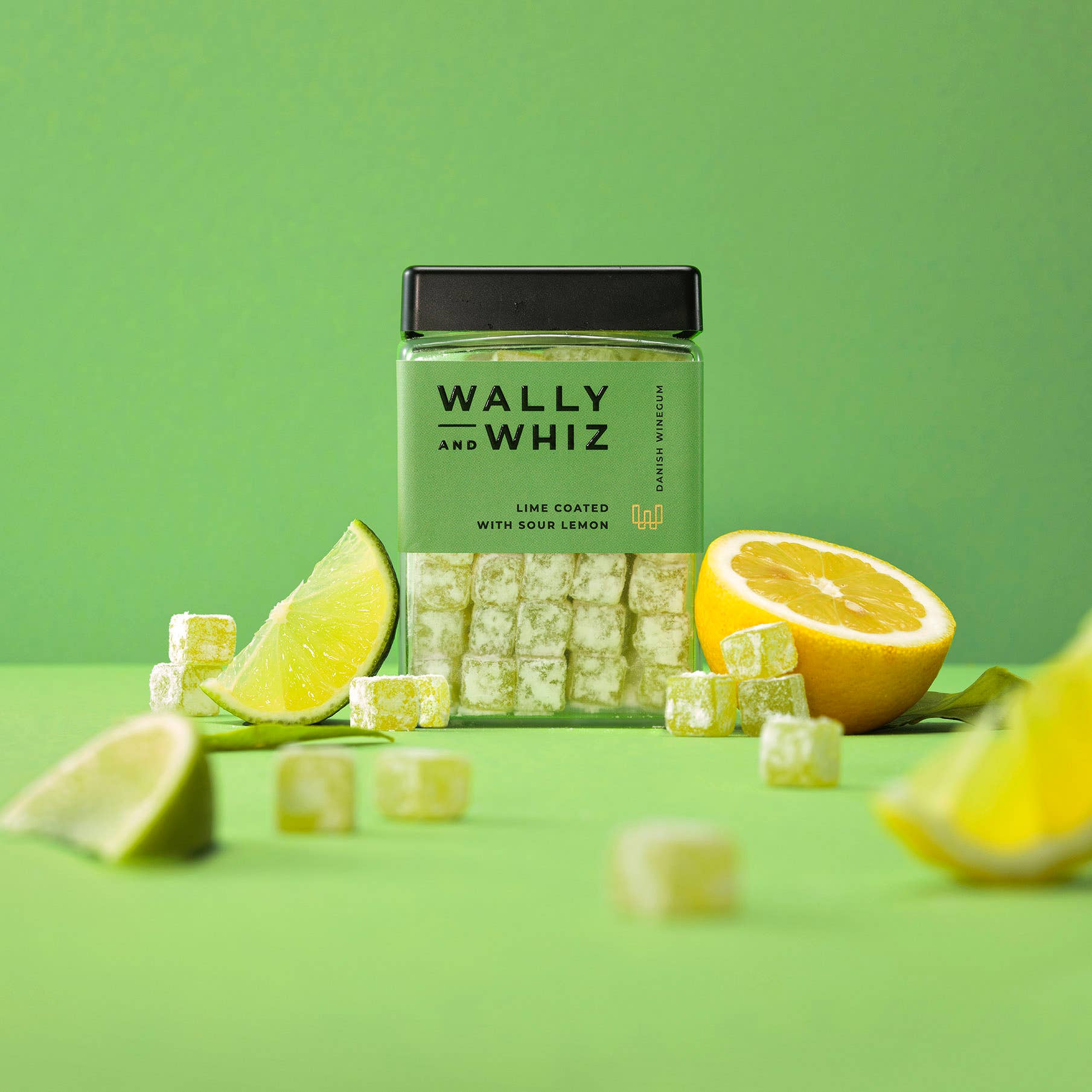 Sweetish- Swedish Candy Wholesale - Wholesale Gummy - Wally & Whiz Lime With Sour Lemon 240g