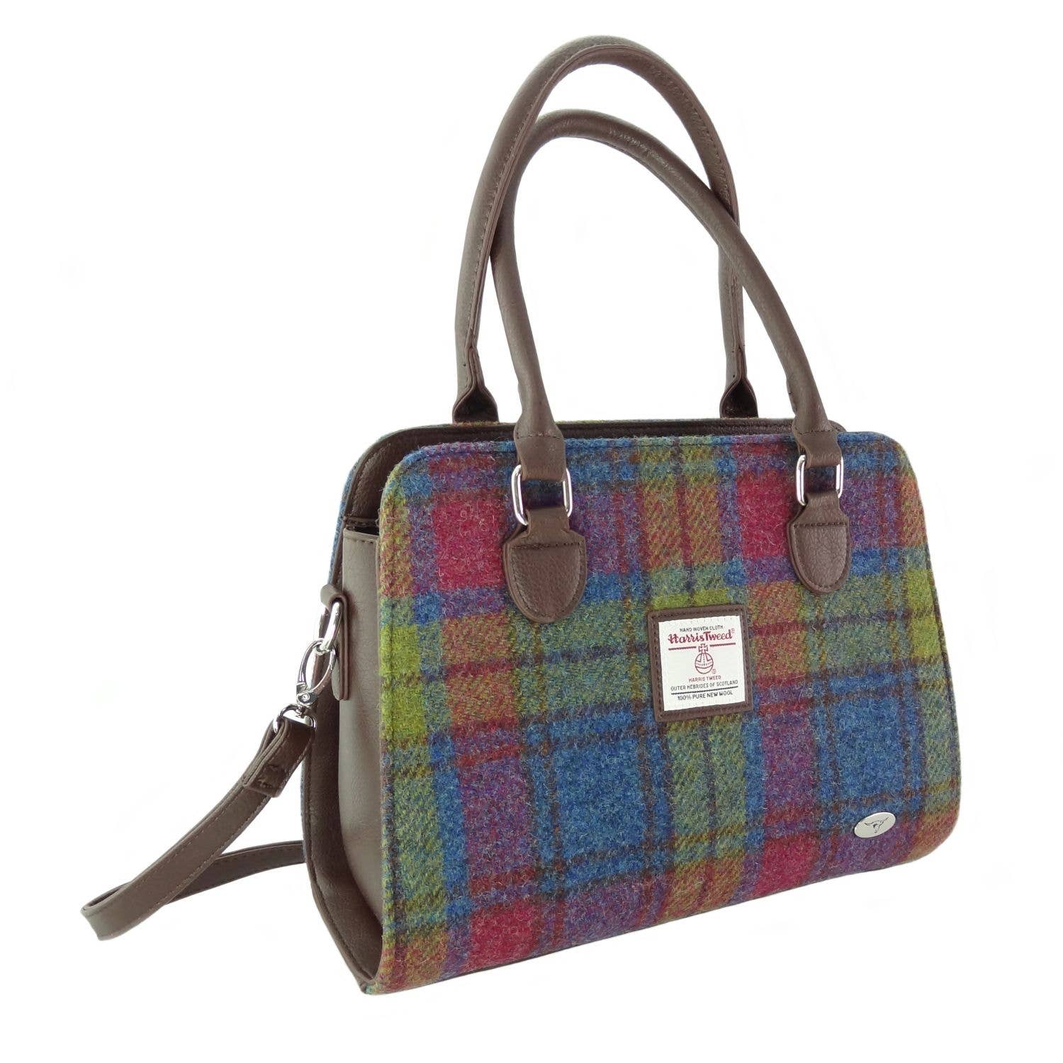 Glen Appin Of Scotland - Wholesale Tote Bag - Women's - LB1227 Harris Tweed 'Findhorn' Midi Tote Bag1