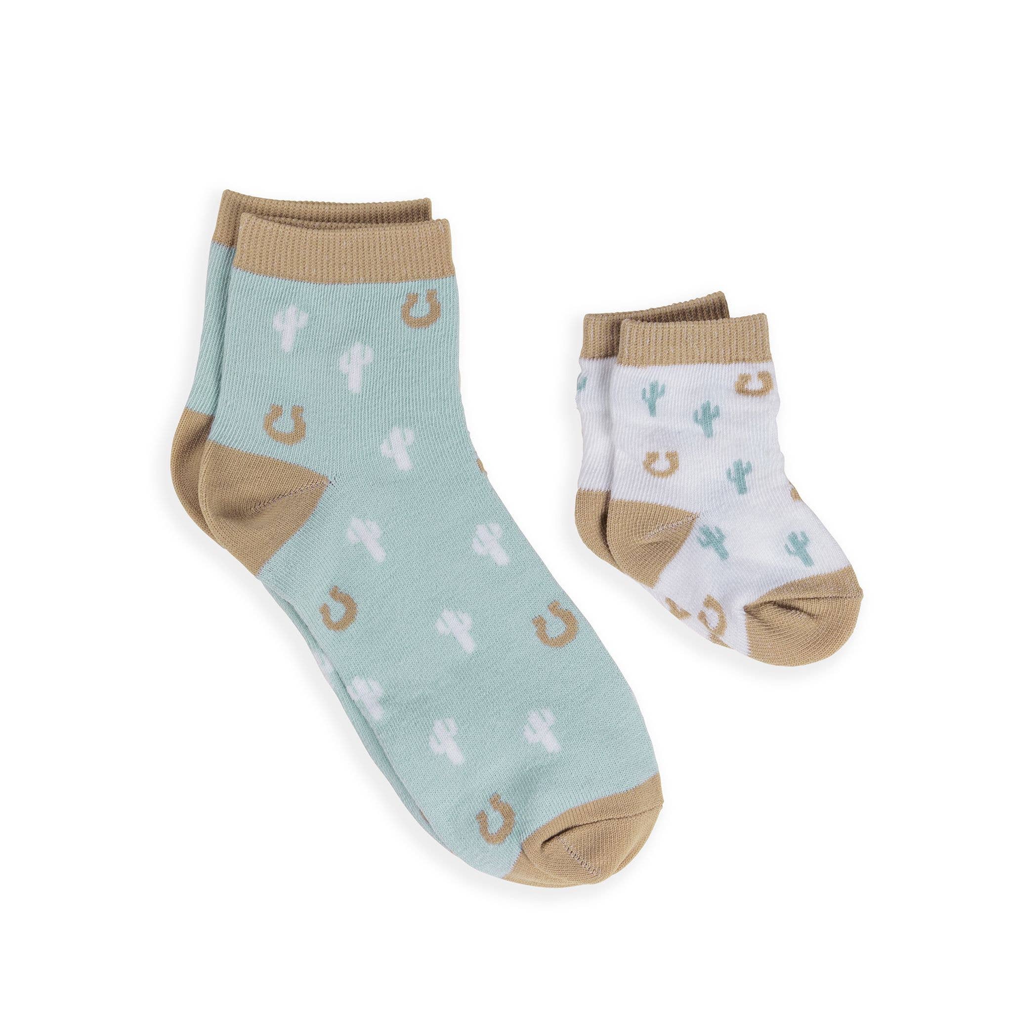 JuJuBe - Wholesale Socks - Women's - Mama & Me Socks Set Howdy Partner Blue2