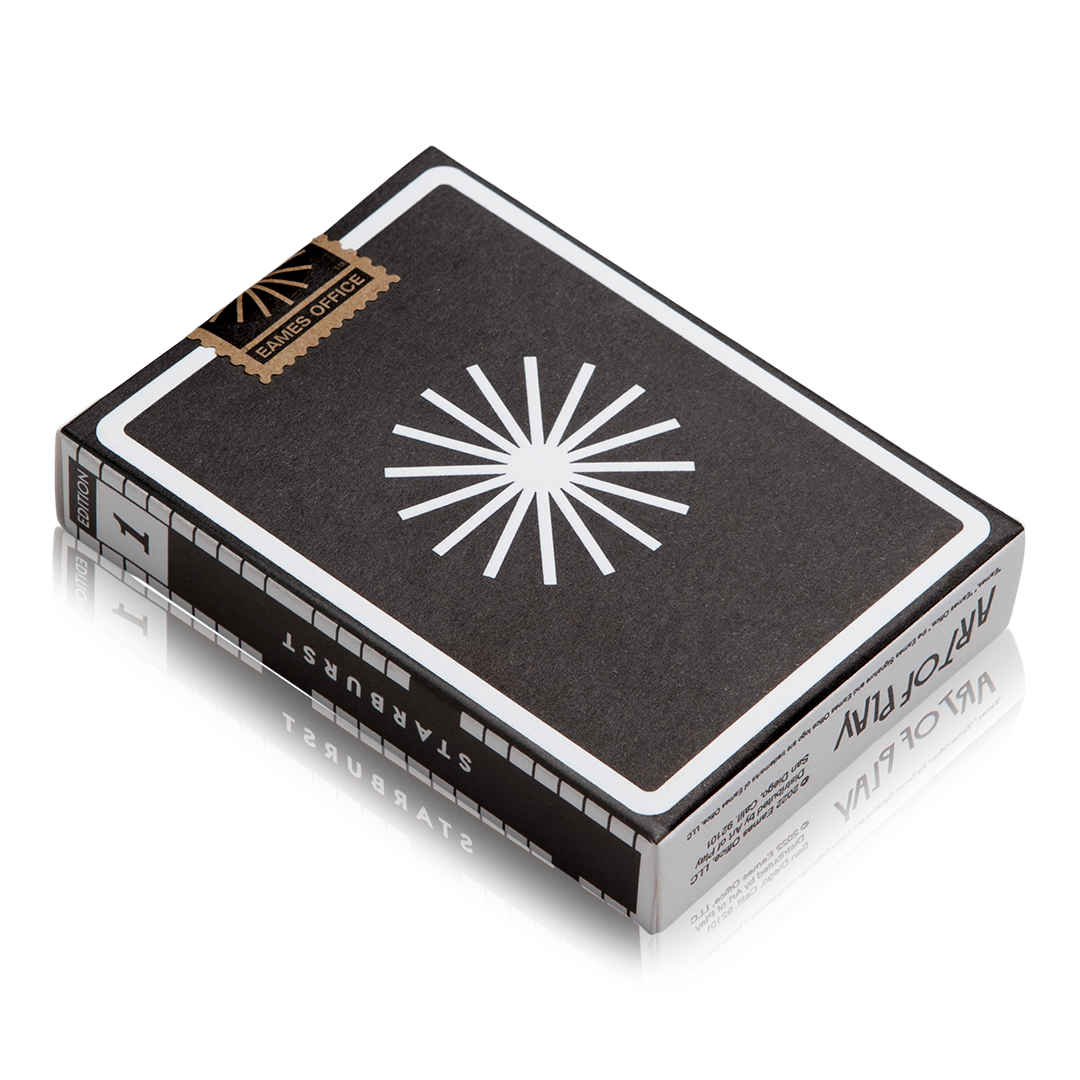 Art of Play - Wholesale Playing Cards - Eames "Starburst" Playing Cards, Black Edition1