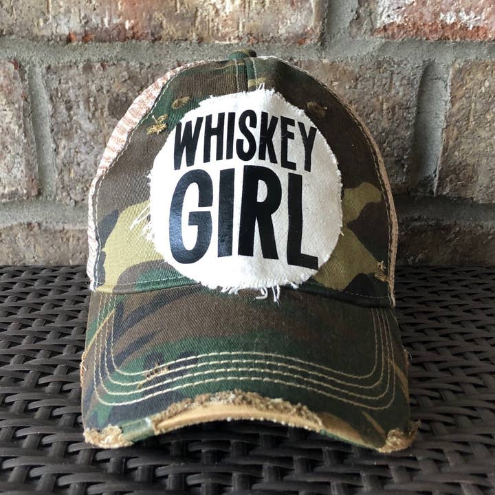 Whiskey Girl Hat, Women’s Ball Cap for wholesale by BohoGroove