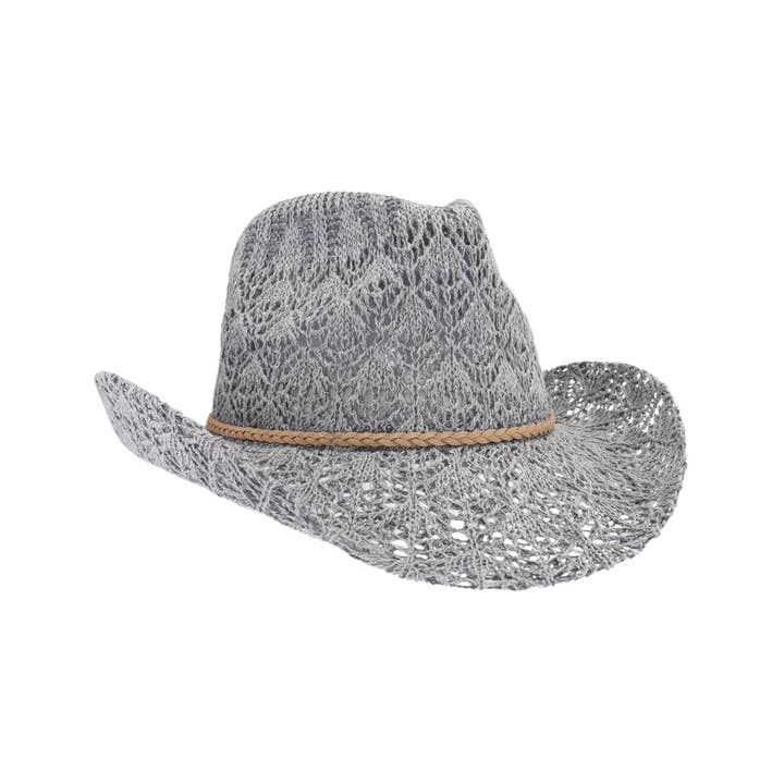 C.C Beanie - Wholesale Cowboy Hat - Women's - Tahoe C.C Horseshoe Lace Knit Cowboy Hat CBC0136