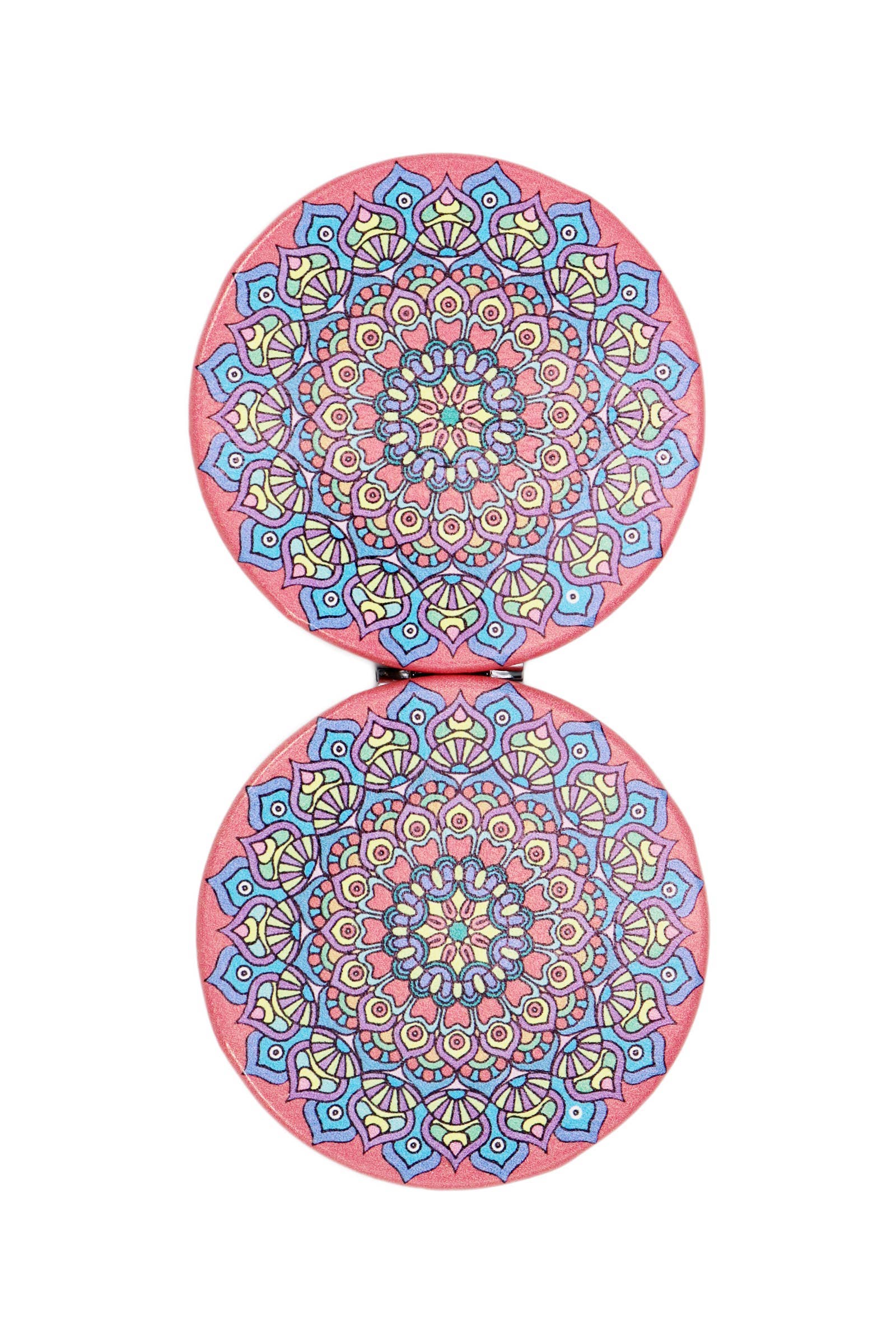 ASSORTITI Specchietto Compatto Circolare a Mosaico Mandala - 12 Pezzi in vendita all'ingrosso su Faire3