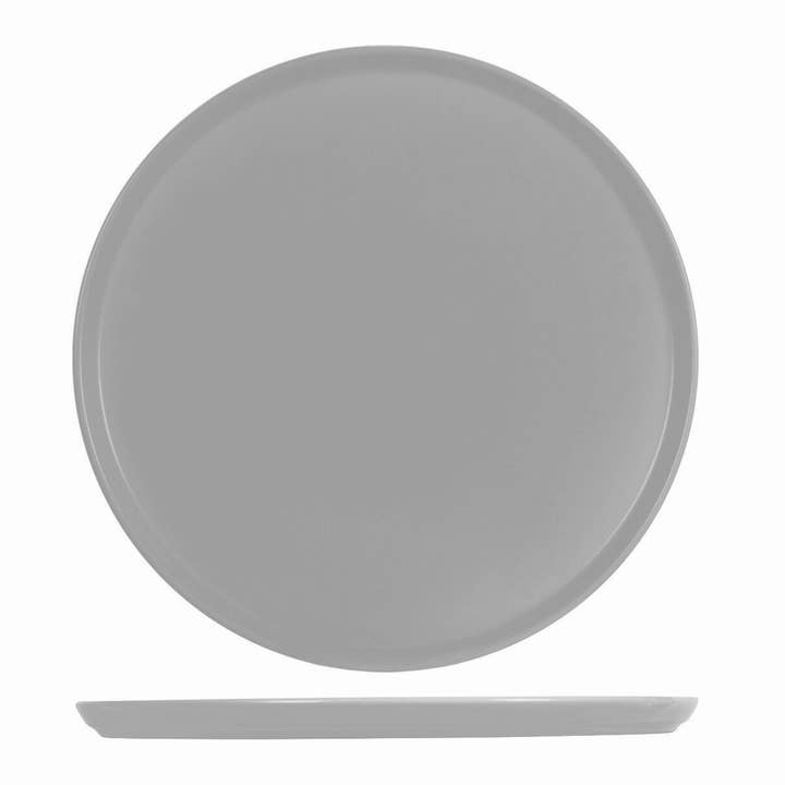 H&H - Wholesale Dinner Plate - Gray Stoneware Pizza Plate 33 cm0