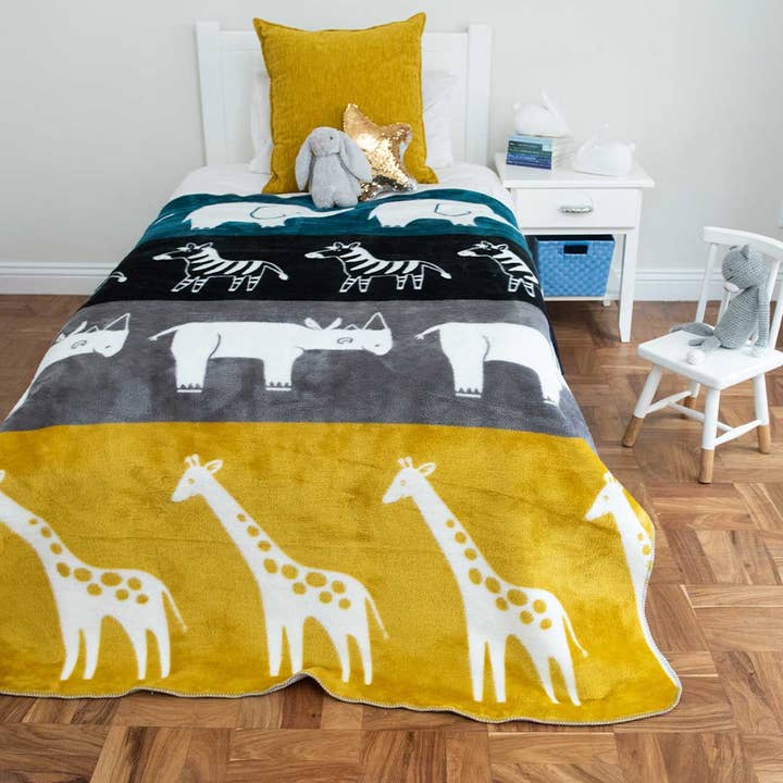 Kids African Serengeti Blanket for wholesale by Thula Tula