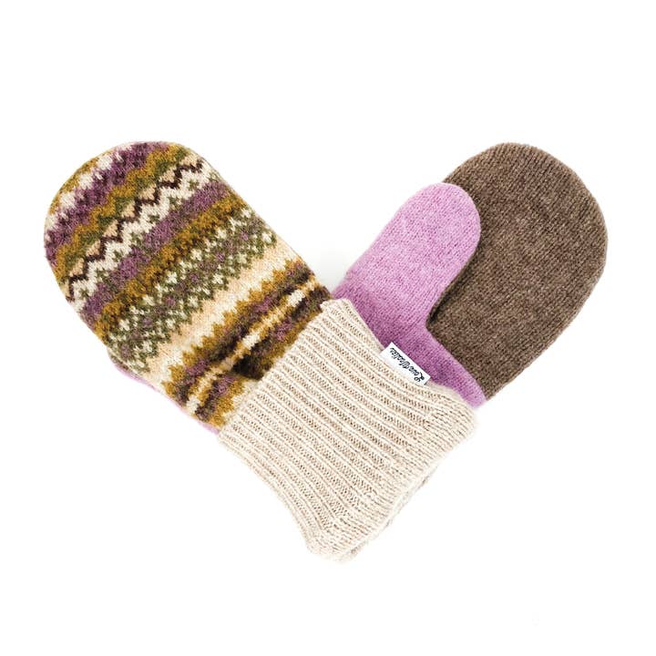 Wool Sweater Mittens for wholesale by Love Woolies