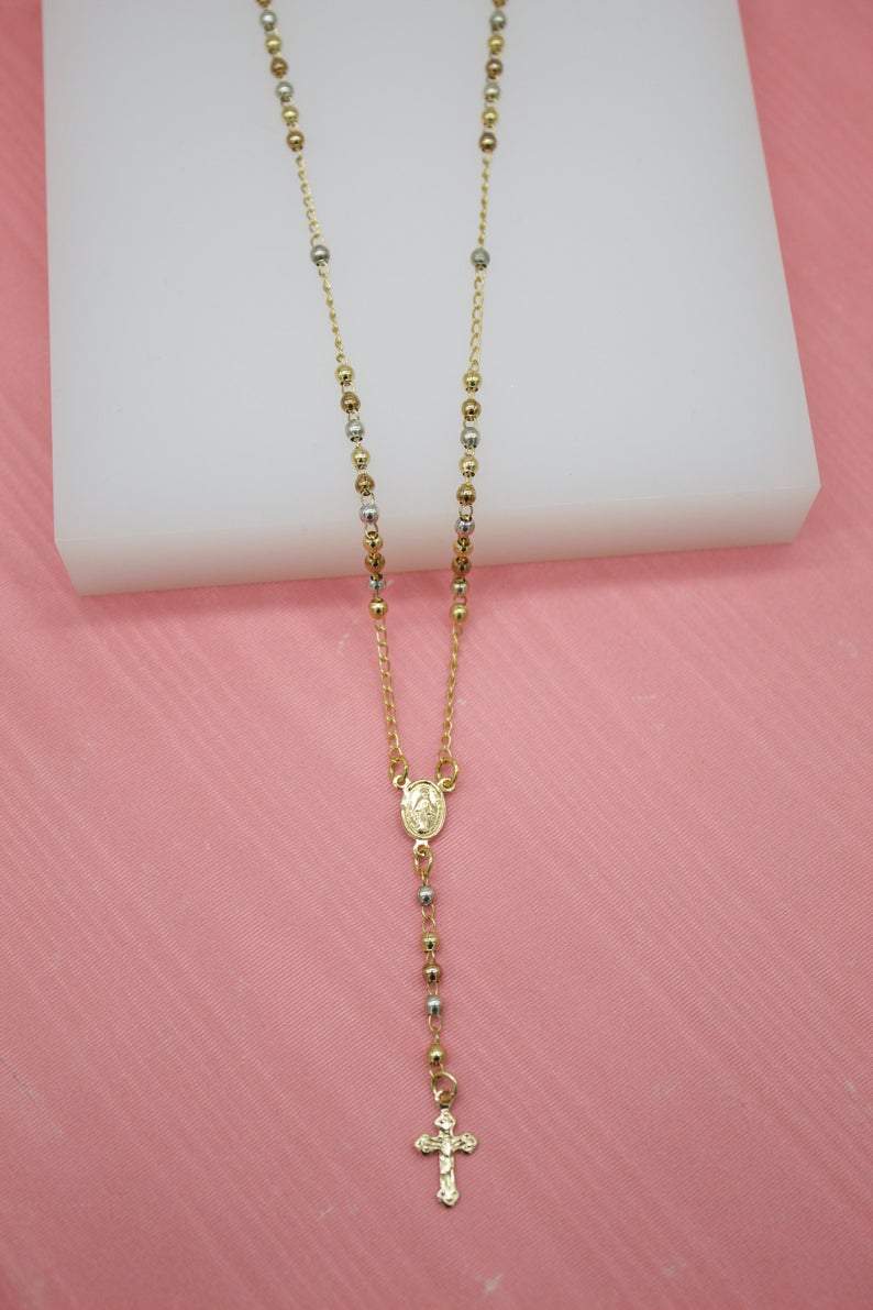 MIA Jewelry - Wholesale Pendant/Charm Necklace - 18K Gold, Rose Gold, Rhodium Filled Gold Bead  (F30B)0