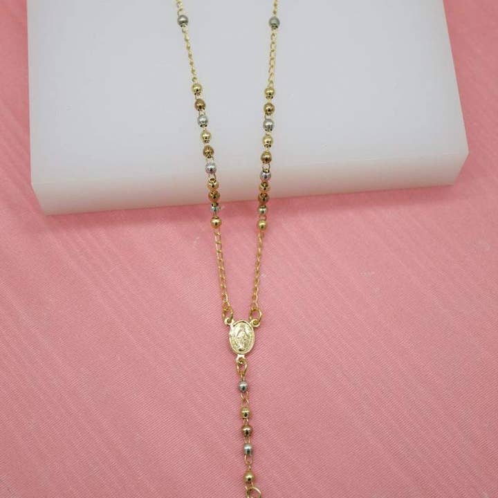 MIA Jewelry - Wholesale Pendant/Charm Necklace - 18K Gold, Rose Gold, Rhodium Filled Gold Bead (F30B)0