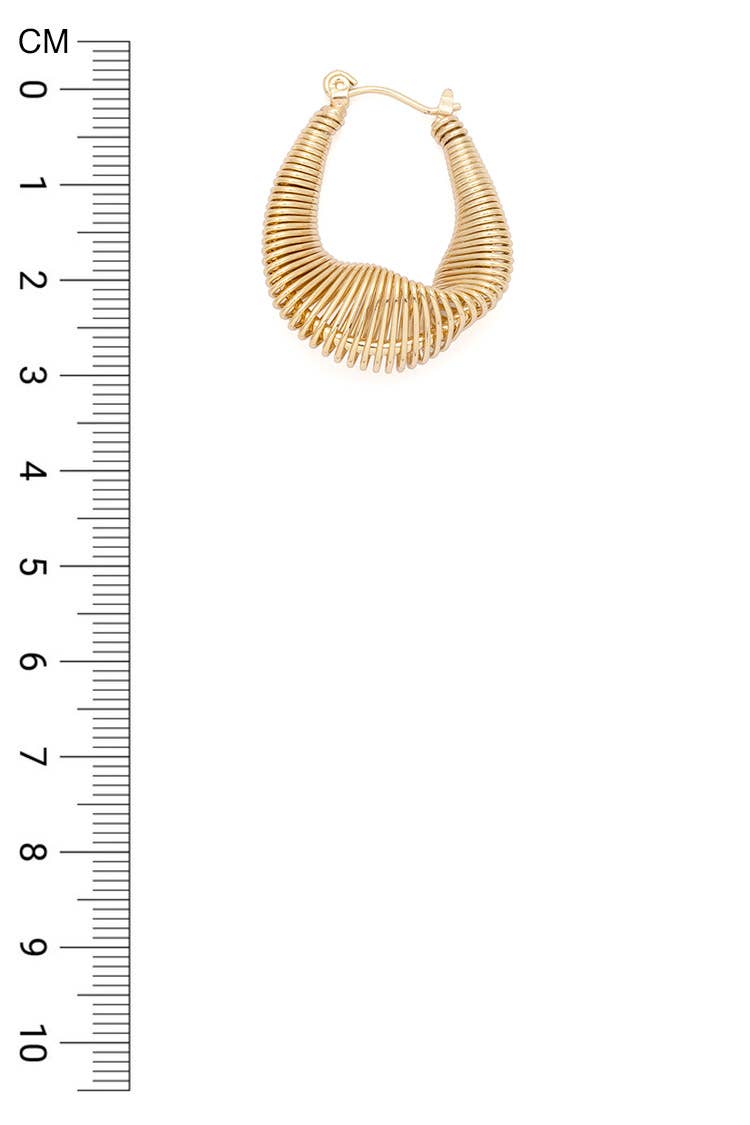 Artini Accessories - Wholesale Dangle Earrings - 3D Twisted Organic Structured Earrings1