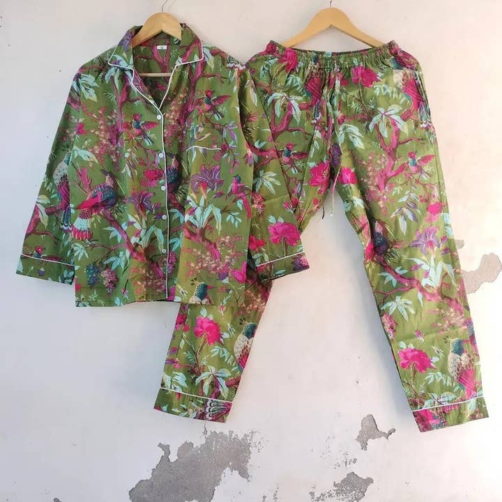 New Fashion PJ Set Indian Pure Soft Cotton Pajamas and other Purchase Wholesale pjs produce. Free Returns & Net 60 Terms on Faire trending on Faire.